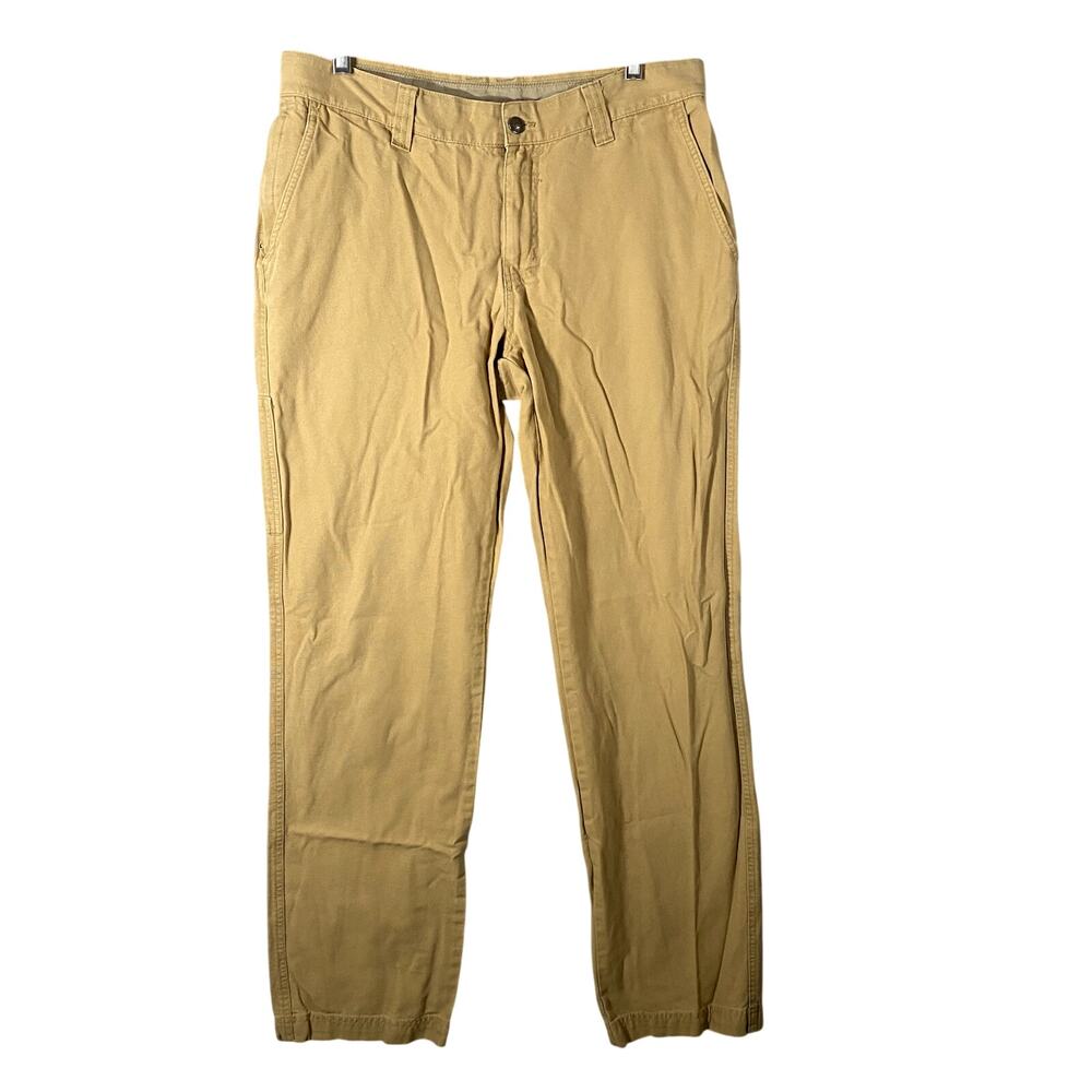 Columbia Sportswear Straight Leg Khaki Utility Tan Pants Mens 34 X 34